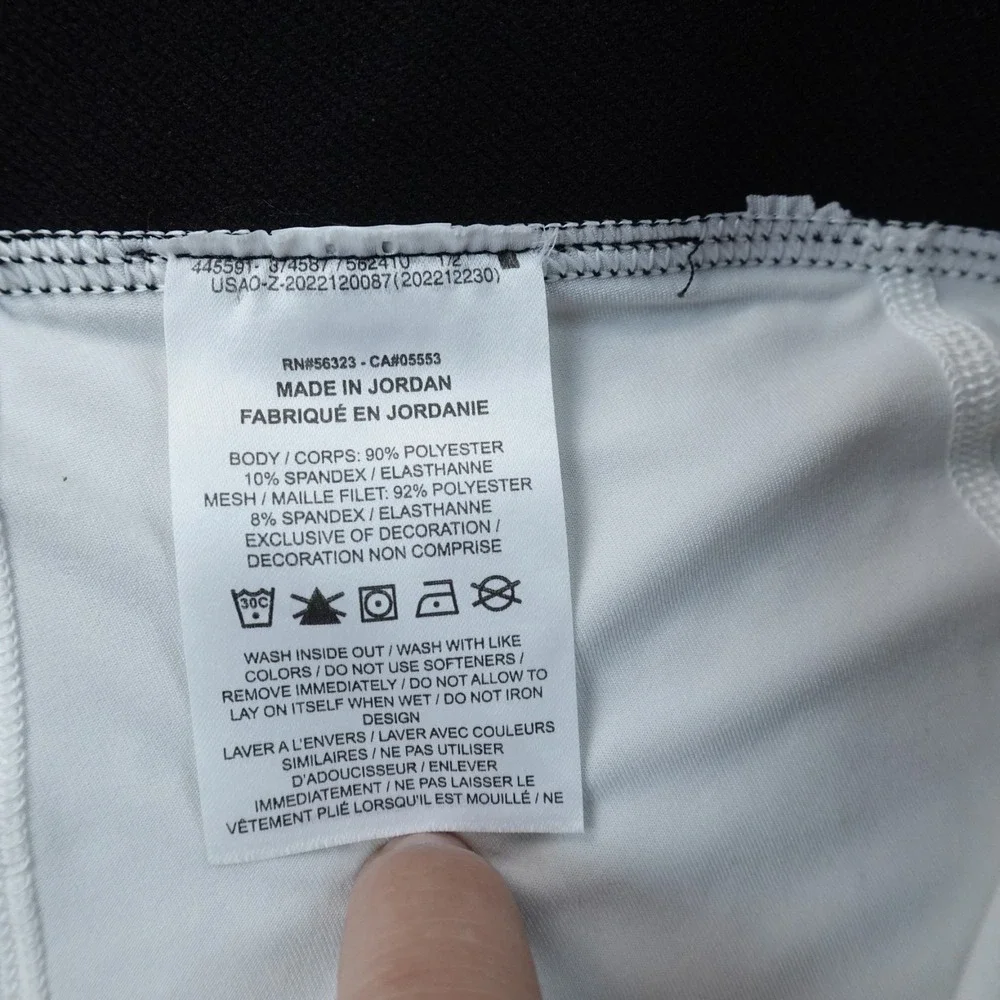 Nike Pro Leggings Mens M White Dri-Fit Compression Athletic Workout Gym Pants